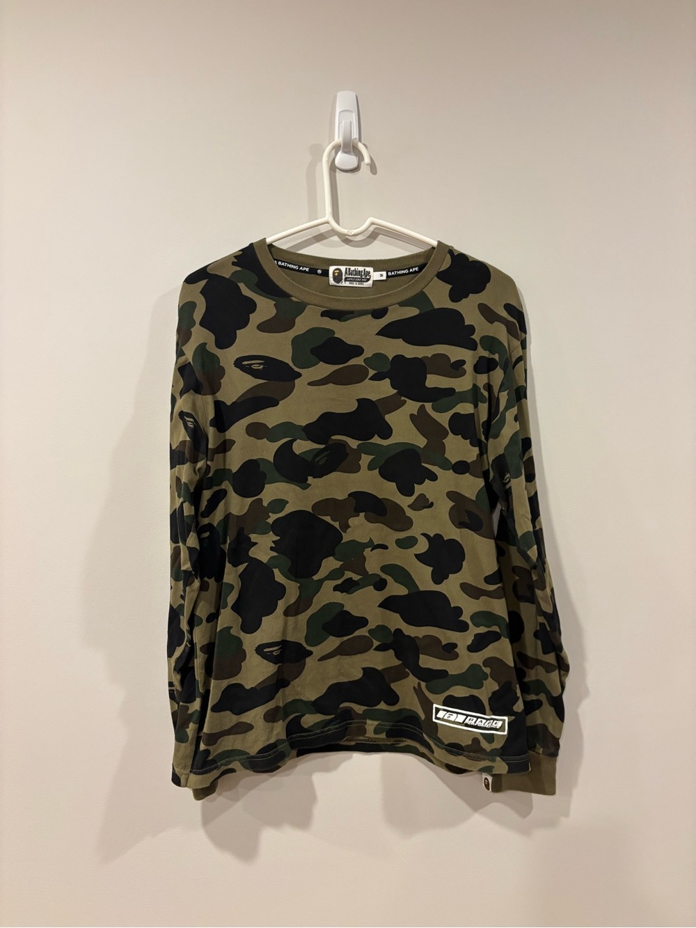 A Bathing Ape 1st Camo Long Sleeve Shirt T-Shirt Tee Men’s size Medium